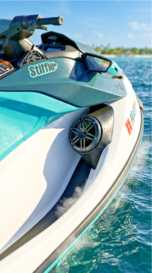 Sea-Doo GTI RXP 2021-2026 | Caixas para altifalantes de 6,5"